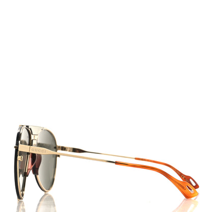 Gucci Metal Aviator Frame Sunglasses GG0740S Black 3 of 6