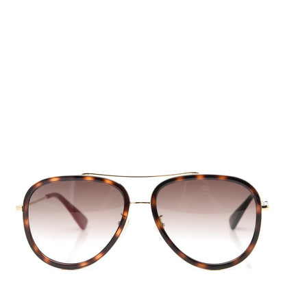 Gucci Aviator Sunglasses GG0062S Tortoise 2 of 8