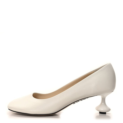 Loewe Goatskin Toy Pumps 38 White 1 of 8