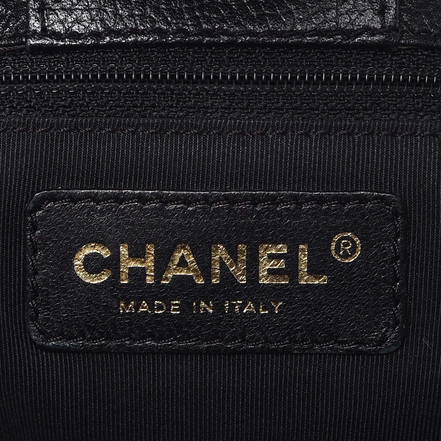 Chanel Calfskin Cerf Executive Shopper Tote Black 7 of 13