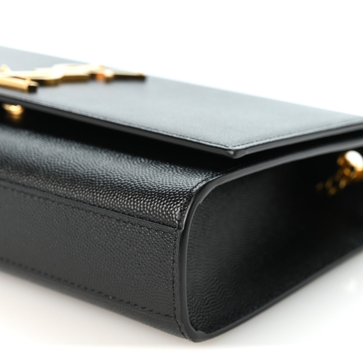Grain De Poudre Medium Classic Monogram Kate Satchel Black