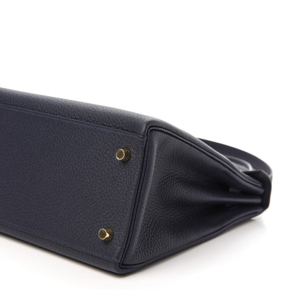 Hermes Togo Kelly Retourne 28 Bleu Nuit 7 of 12