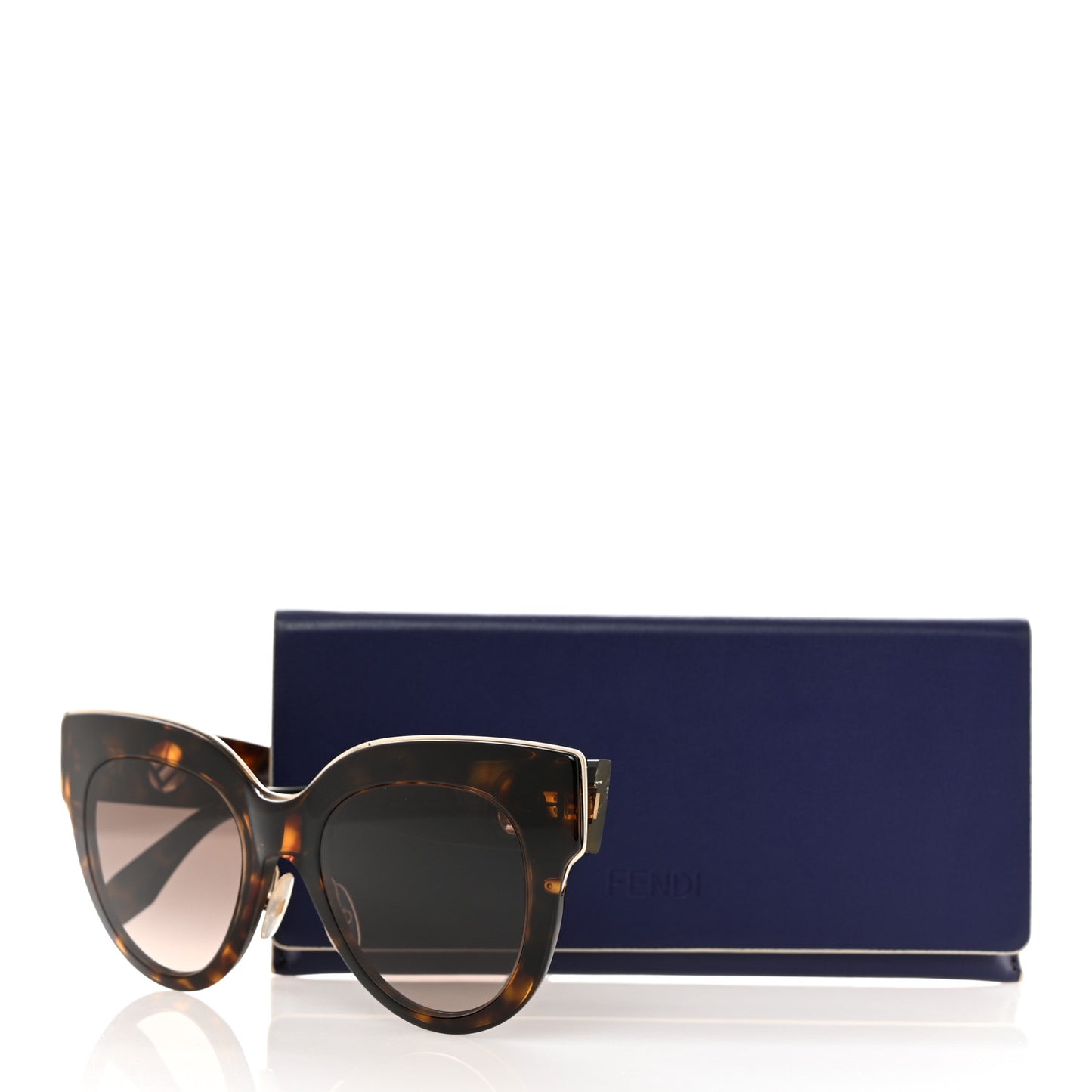 Acetate F is Fendi Cat Eye Sunglasses FF 0360/G/S Havana