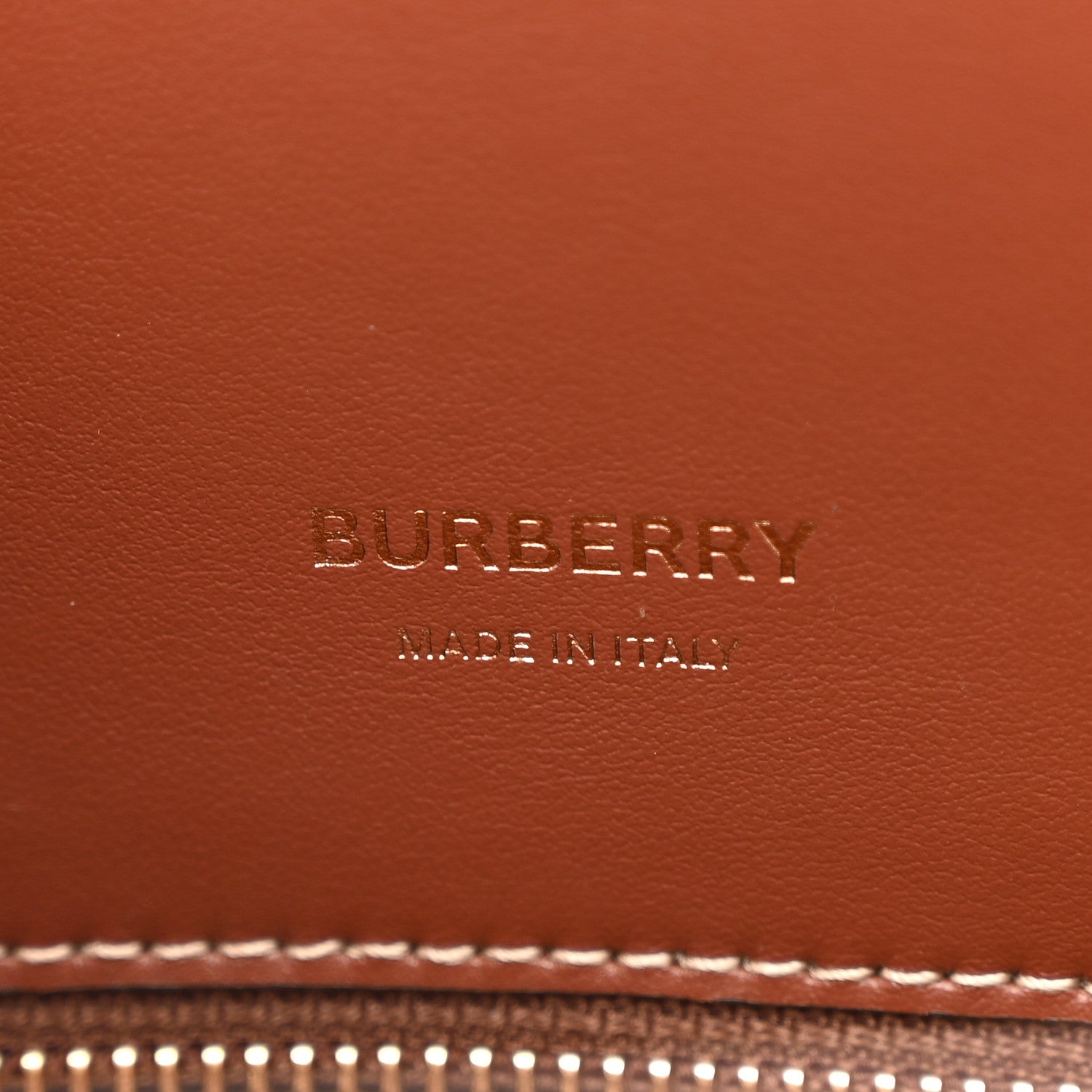 Burberry Calfskin Vintage Check Mini Two Handle Title Bag Archive Beige 6 of 9