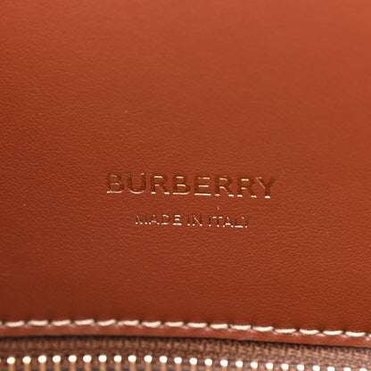 Burberry Calfskin Vintage Check Mini Two Handle Title Bag Archive Beige 6 of 9