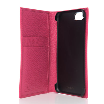 Gucci Pebbled Calfskin GG Marmont iPhone 7/8 Case Pink 4 of 6