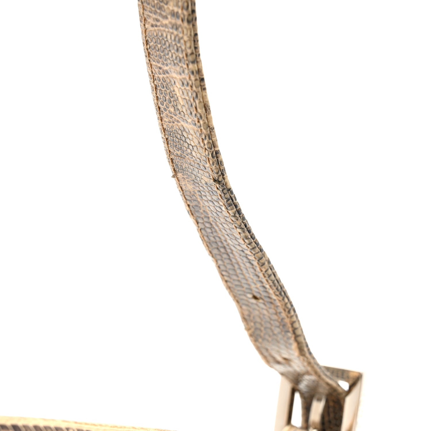 Fendi Iridescent Lizard Baguette Natural Multicolor 11 of 11
