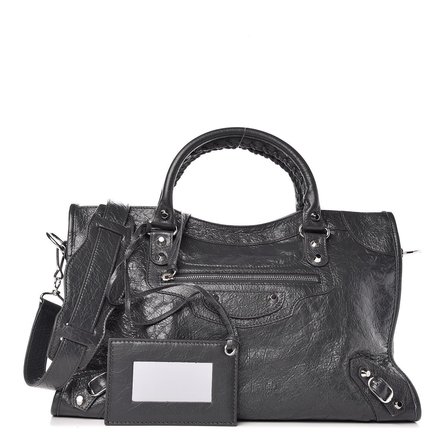 Balenciaga Agneau Classic Silver Hardware City Gris Fossile Anthracite 1 of 12