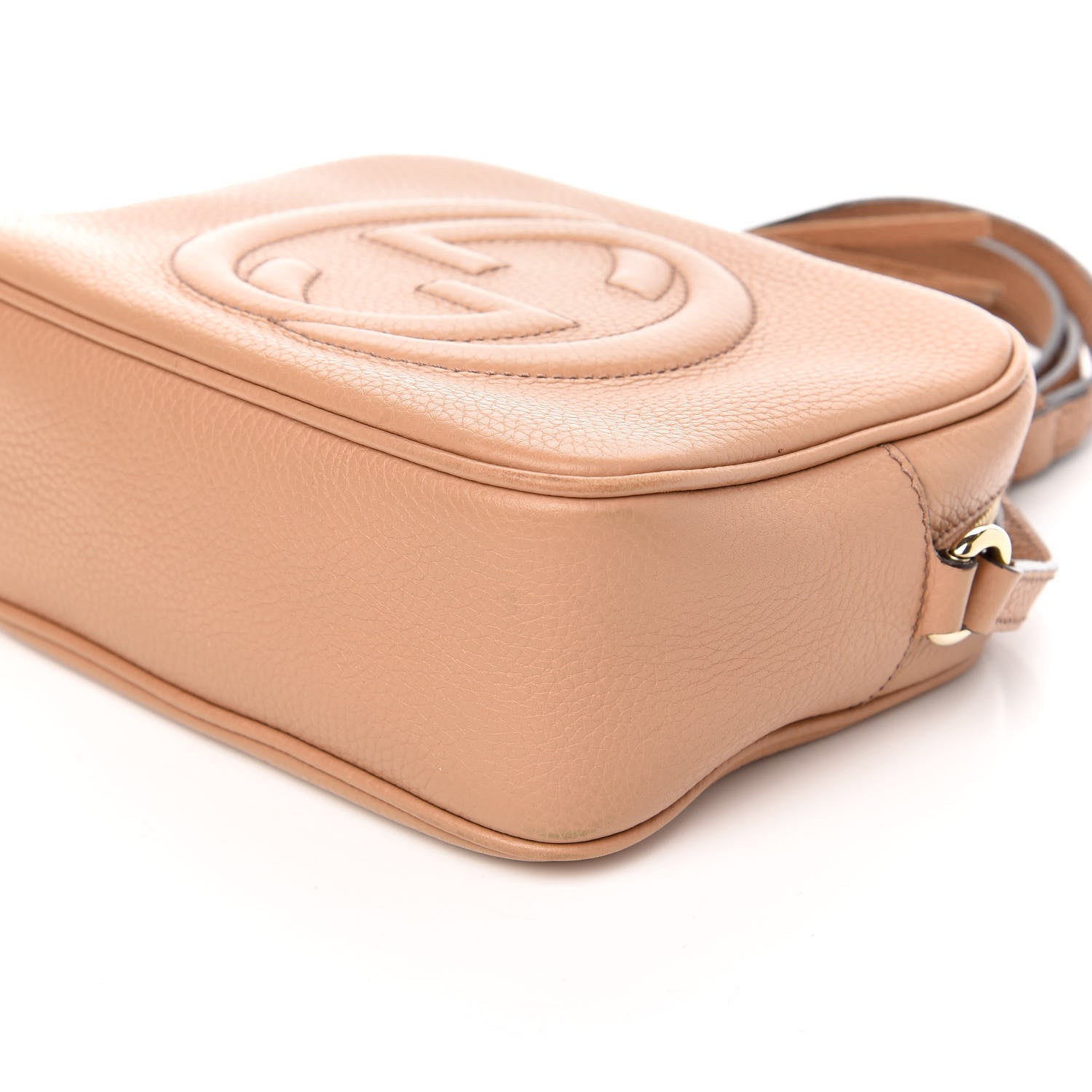 Gucci Pebbled Calfskin Small Soho Disco Bag Rose Beige 9 of 11