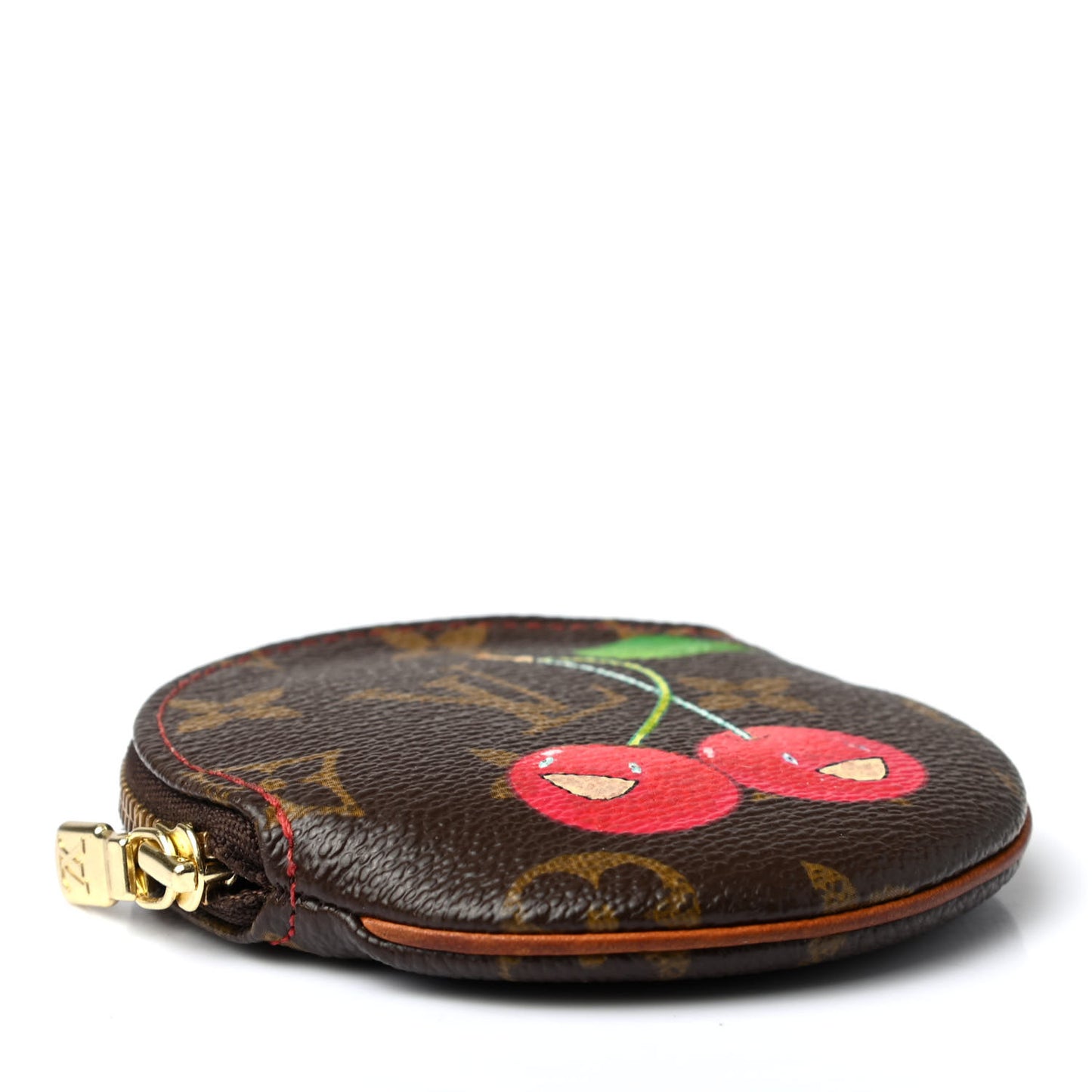 Monogram Cerises Round Coin Purse