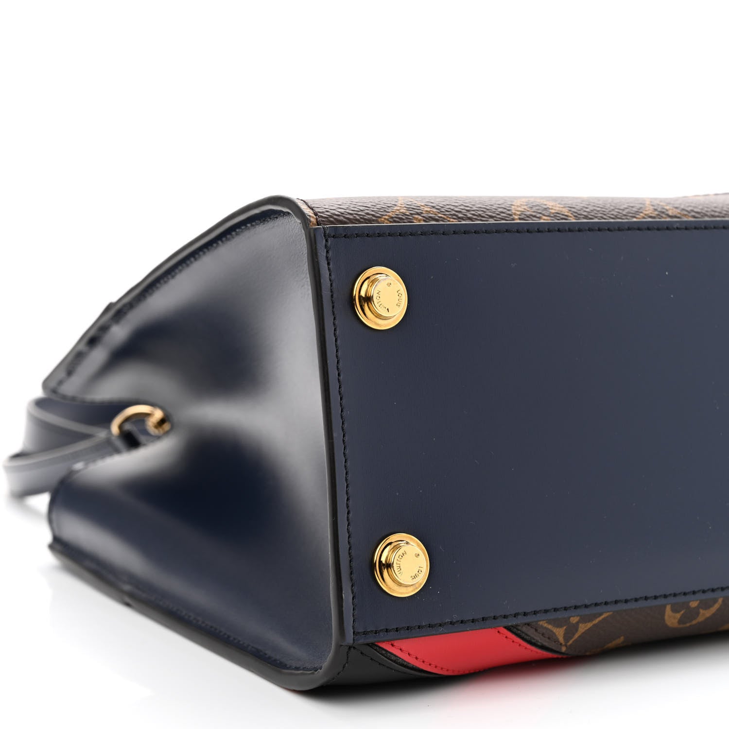 Louis Vuitton Calfskin Monogram Striped City Steamer PM Blue 8 of 9