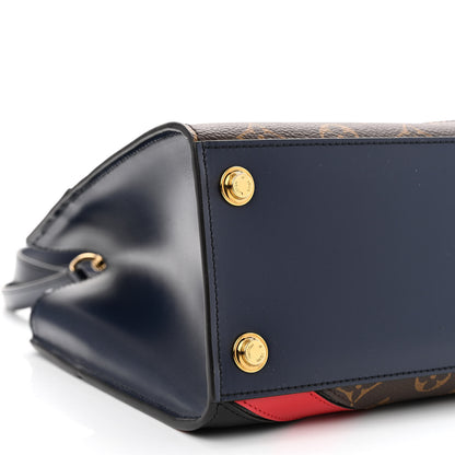Louis Vuitton Calfskin Monogram Striped City Steamer PM Blue 8 of 9