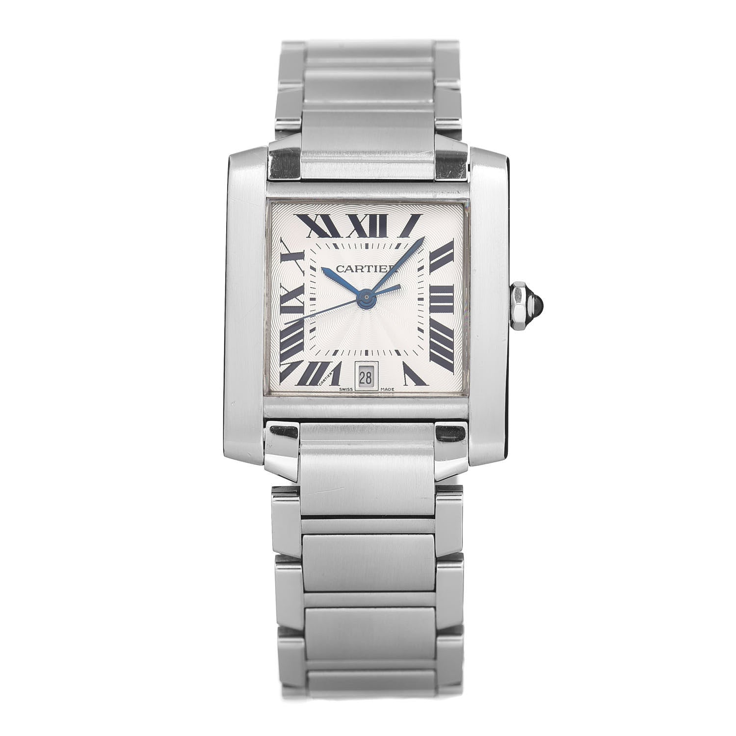 Cartier Stainless Steel 28mm Tank Francaise Automatic Watch 1 of 4