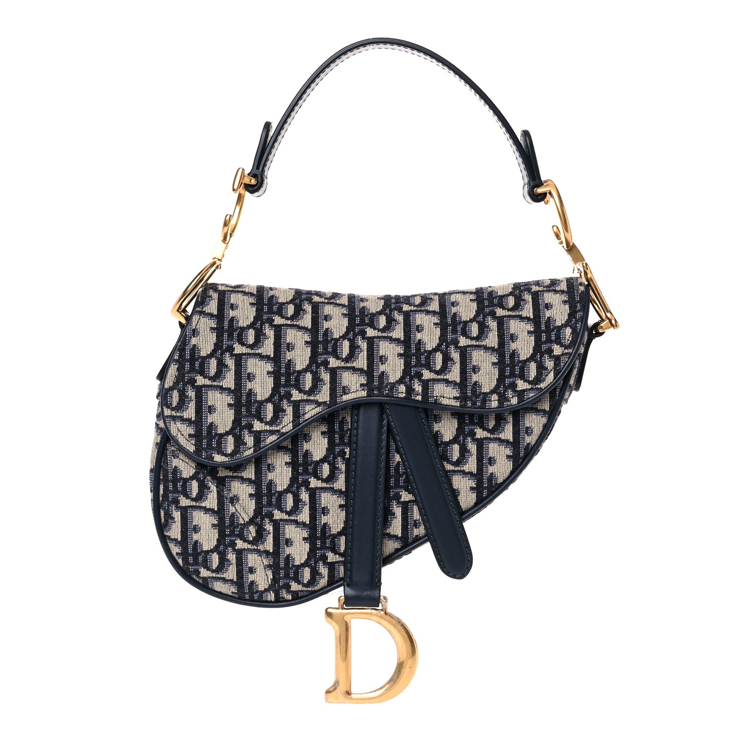 Oblique Mini Saddle Bag Blue