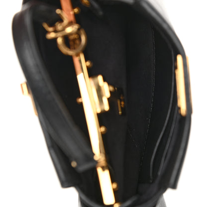 Fendi Nappa Micro Peekaboo Iconic Satchel Black 5 of 12