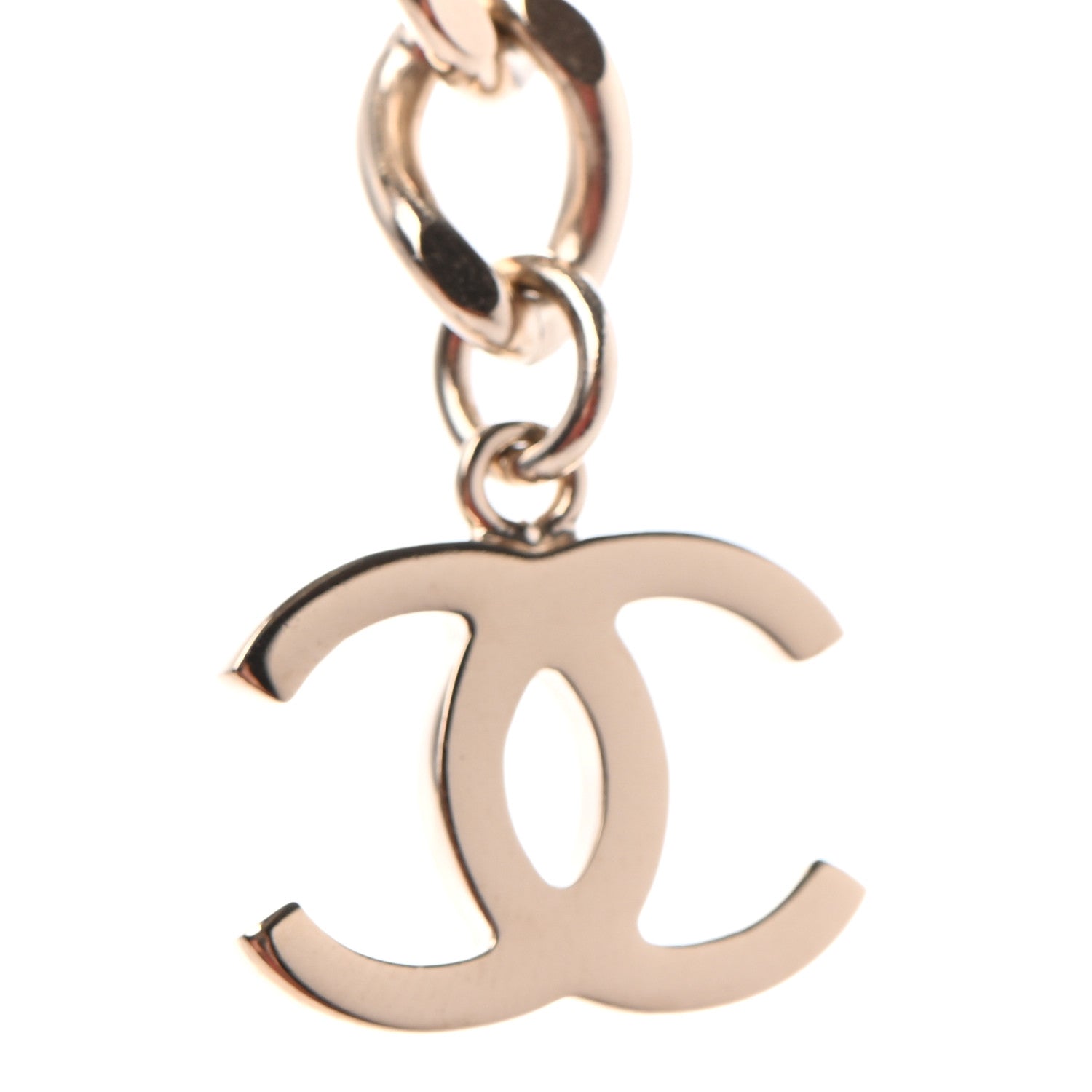 Chanel Metal Lambskin Chain Micro Bag Necklace Gold Black 5 of 6