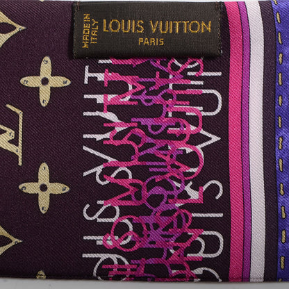 Louis Vuitton Silk Monogram Map Bandeau 4 of 4