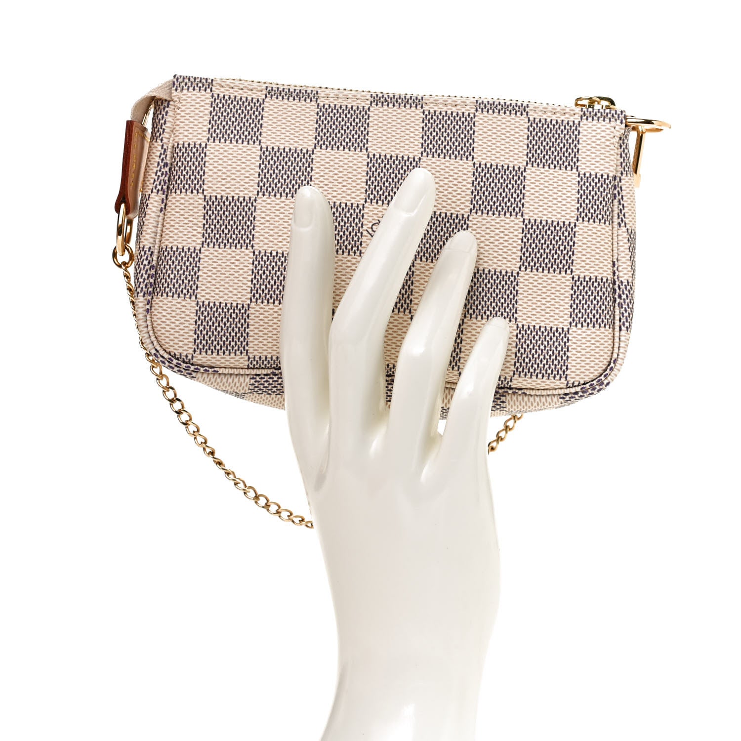Louis Vuitton Damier Azur Mini Pochette Accessories 2 of 9