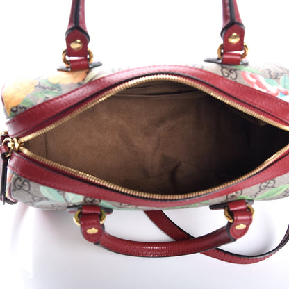 Gucci GG Supreme Monogram Tian Small Boston Beige Multicolor Red 6 of 8