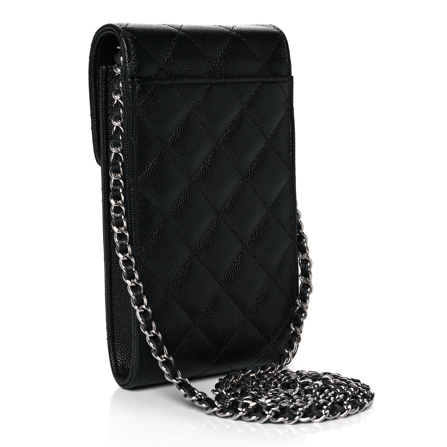 Chanel Caviar Quilted Classic Phone Holder Black 3 of 12
