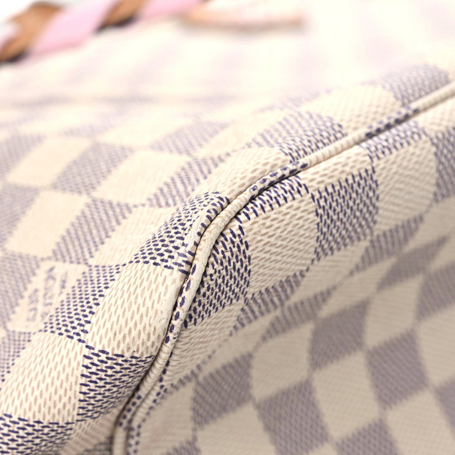 Louis Vuitton Damier Azur Braided Neverfull MM Orange 16 of 27