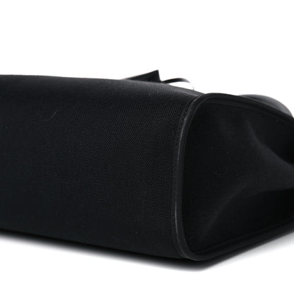 Hermes Military Toile Vache Hunter Herbag Zip PM 31 Black 10 of 14