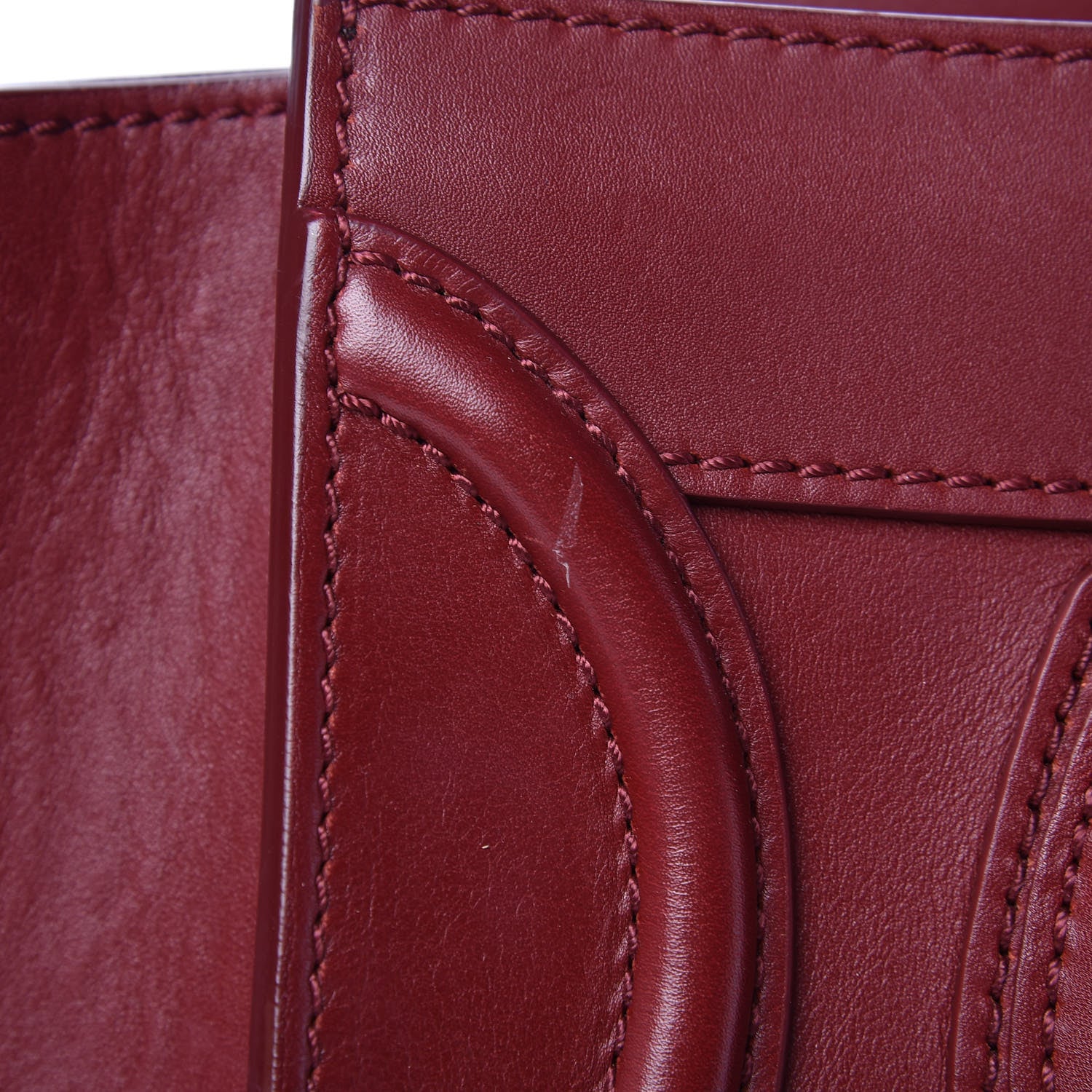 Celine Smooth Calfskin Micro Luggage Rust 8 of 18