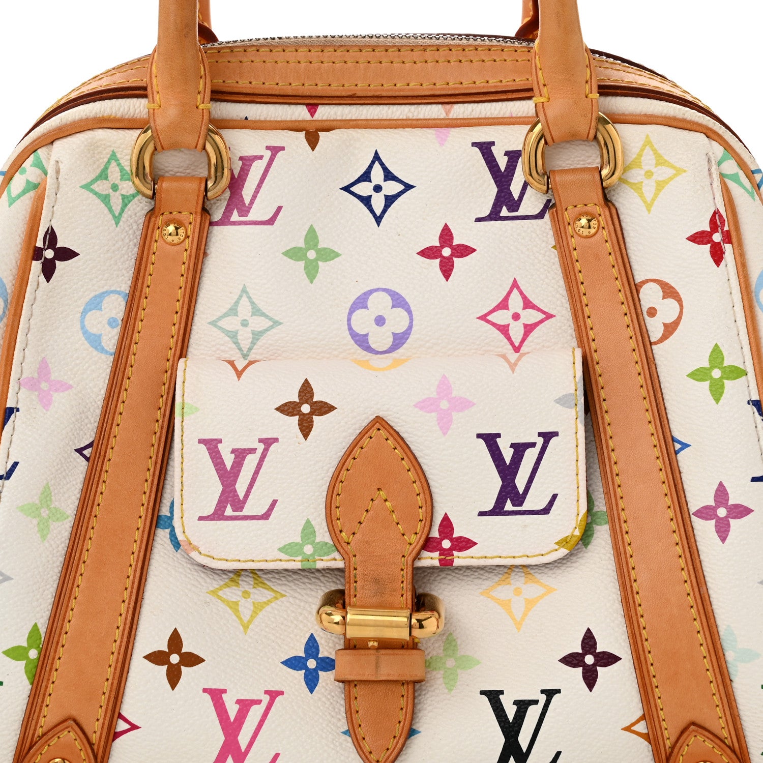Louis Vuitton Monogram Multicolor Priscilla White 7 of 10