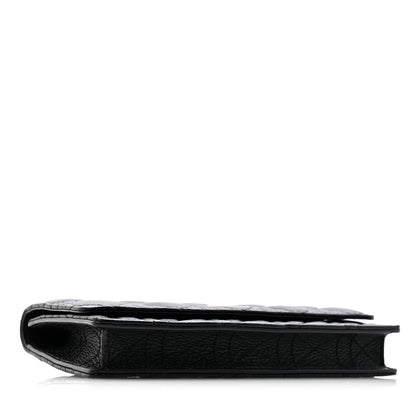Christian Dior Supple Calfskin Cannage Caro Belt Pouch with Chain Black 4 of 14