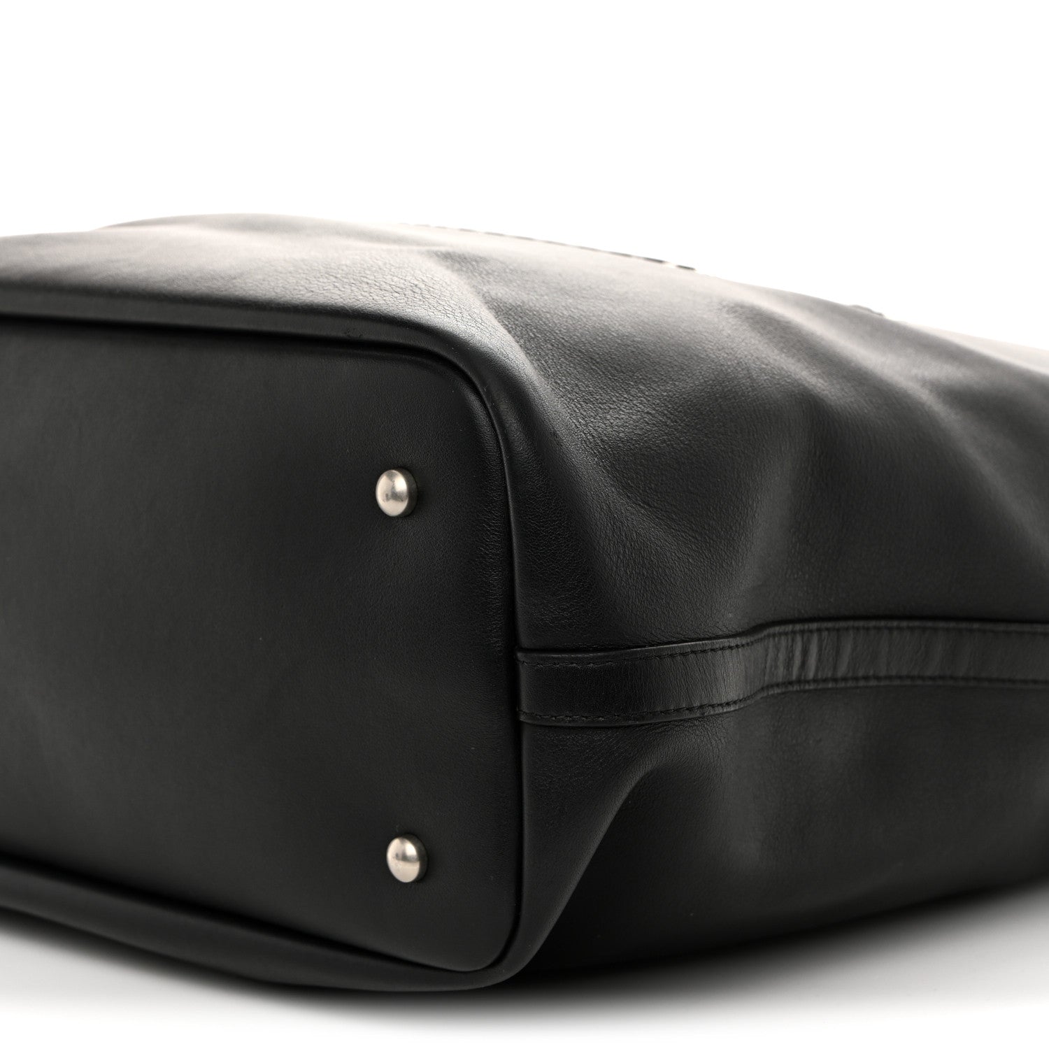 Chanel Calfskin Large Coco Eyelets Shopping Tote Black 10 of 10