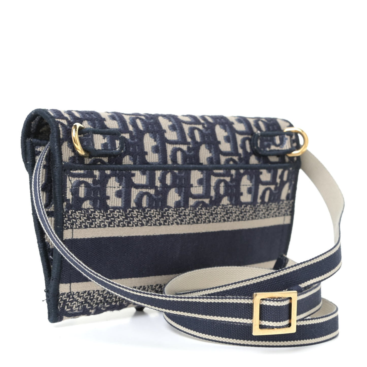 Oblique Slim Saddle Pouch Blue