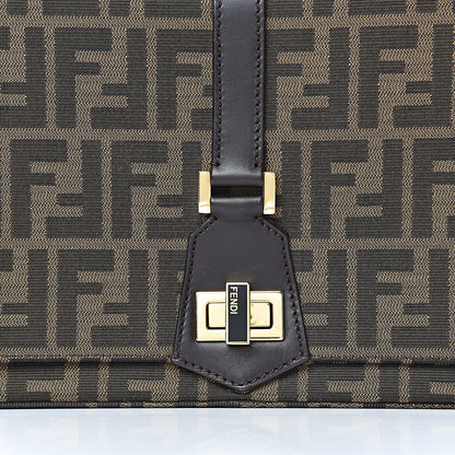 Fendi Zucca Vitello Classico No.1 Satchel Tobacco Moro 15 of 15