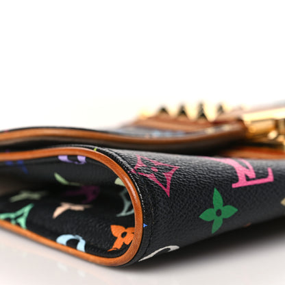 Louis Vuitton Monogram Multicolor Courtney Clutch Black 8 of 10