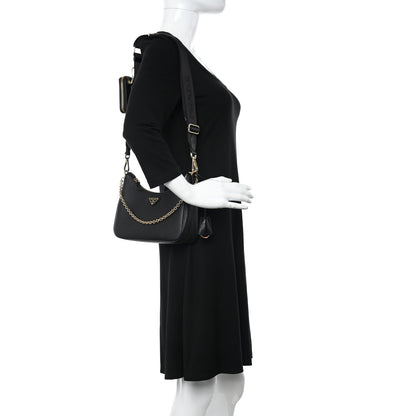 Prada Saffiano Lux Re-Edition 2005 Shoulder Bag Black 2 of 9