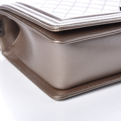 Chanel Metallic Caviar Quilted New Medium Boy Flap Copper 9 of 12