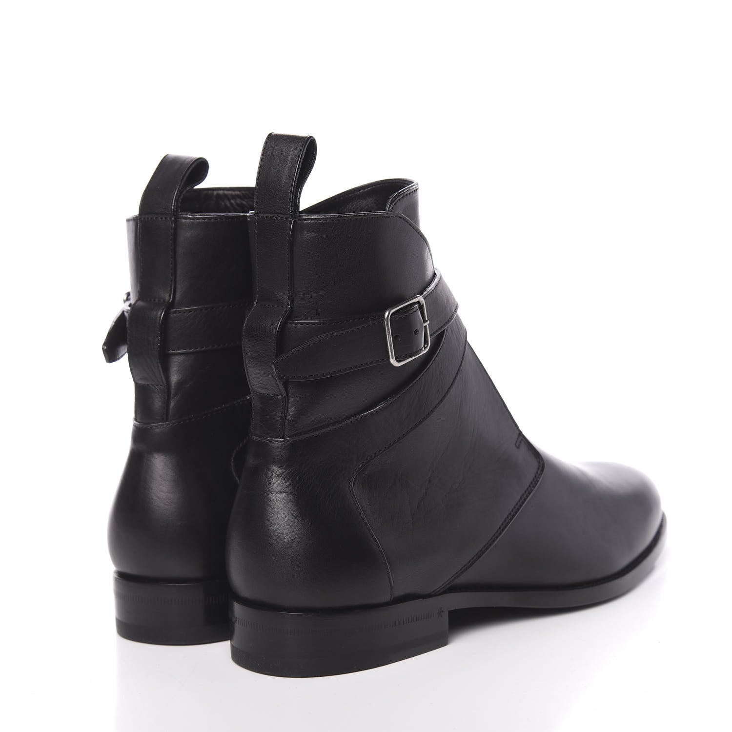 Saint Laurent Smooth Jodhpur Calfskin Dare Ankle Boots 43.5 Black 4 of 10