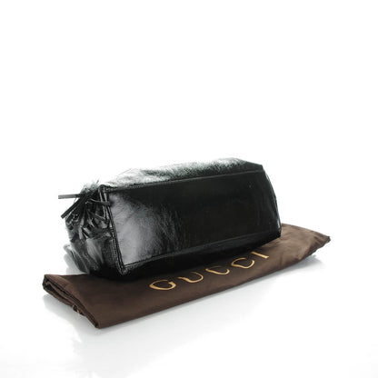 Gucci Patent Medium Soho Chain Shoulder Bag Black 4 of 7