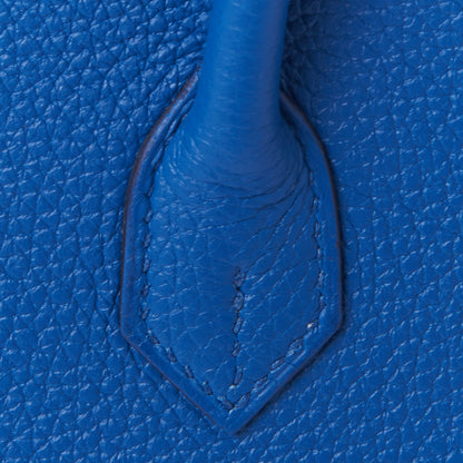 Hermes Togo Birkin 25 Bleu France 10 of 29