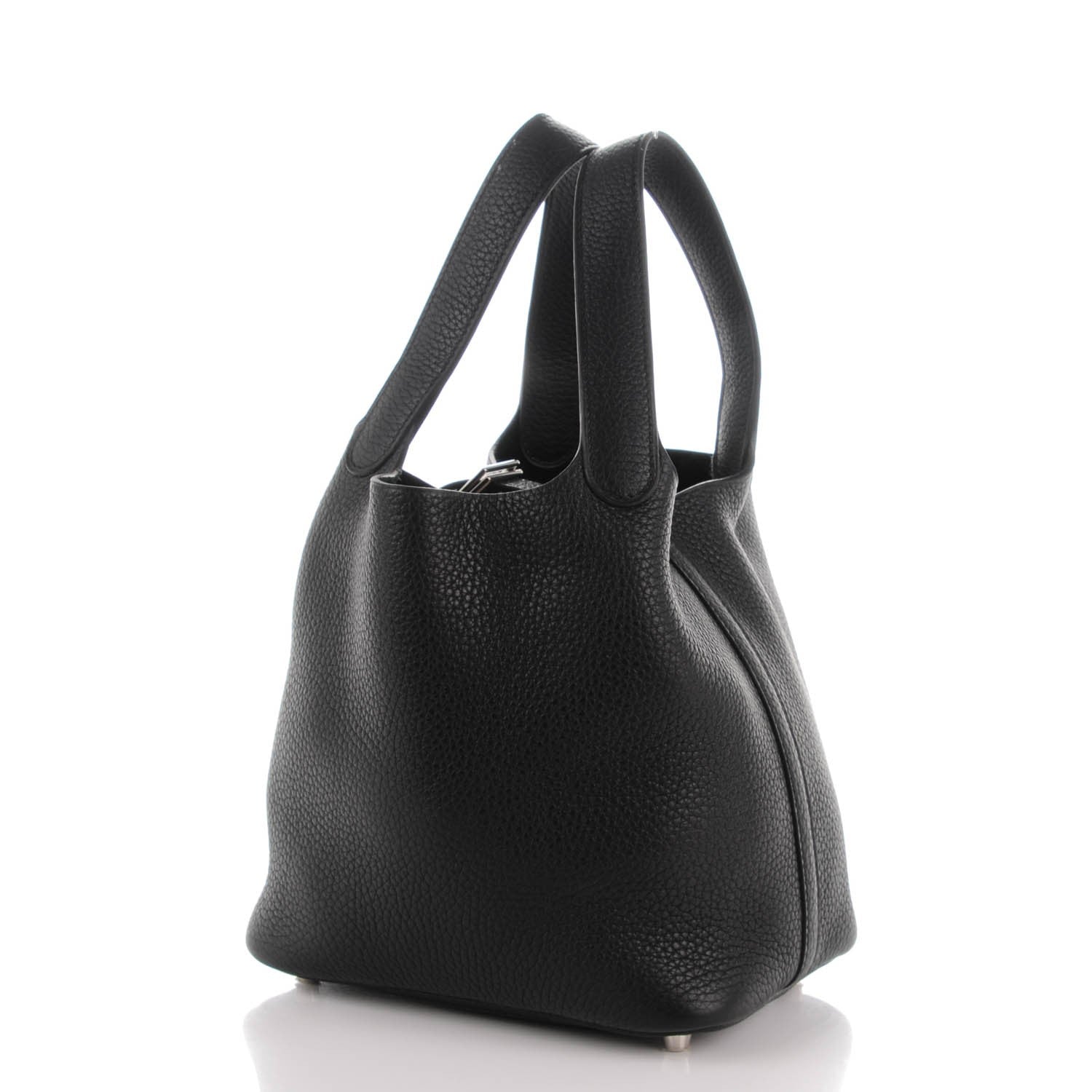 Hermes Taurillon Clemence Picotin Lock 18 PM Black 3 of 7