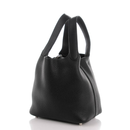 Hermes Taurillon Clemence Picotin Lock 18 PM Black 3 of 7