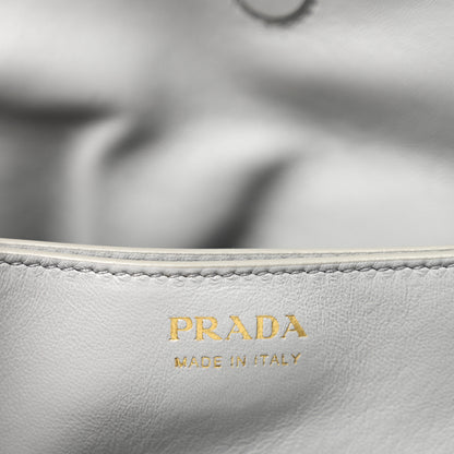 Prada Nappa Small Dada Shoulder Bag Granite Gray 6 of 11