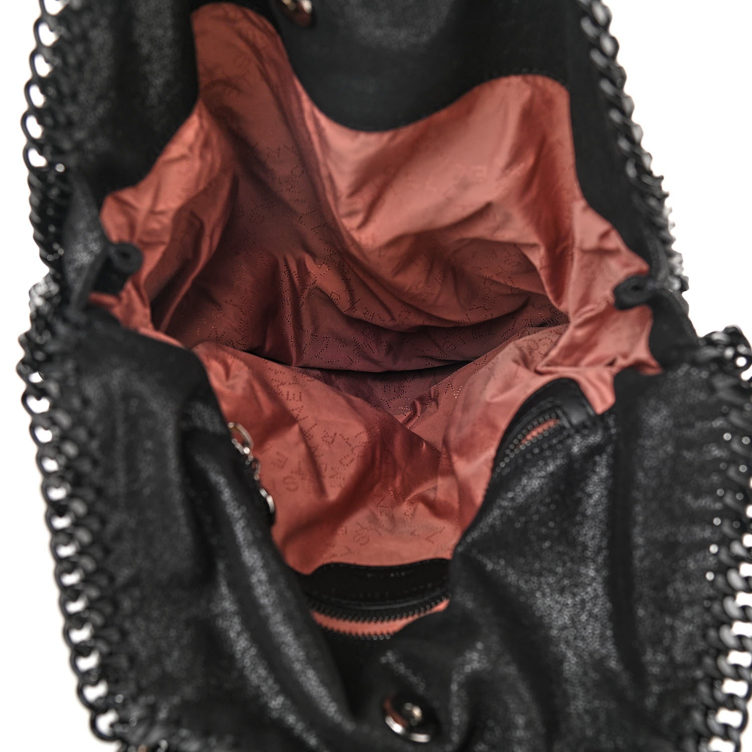 Stella McCartney Shaggy Deer Falabella Fold Over Tote Black 5 of 9