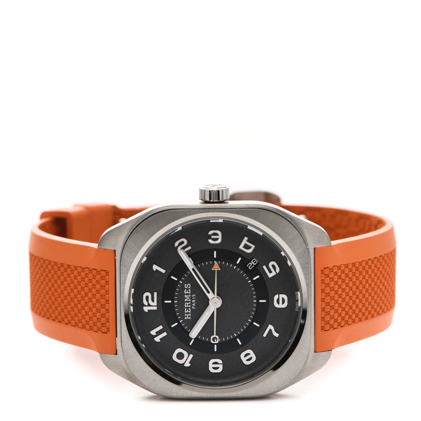 Titanium Rubber 39mm H08 Automatic Watch Orange