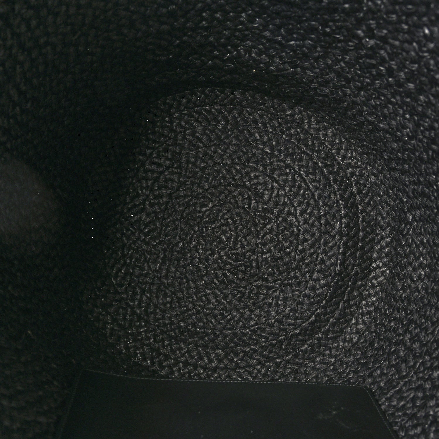 Saint Laurent Raffia Medium Panier Bag Black 5 of 9