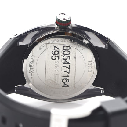 Gucci Stainless Steel Rubber 36mm Sync Web Quartz Watch Black 5 of 6