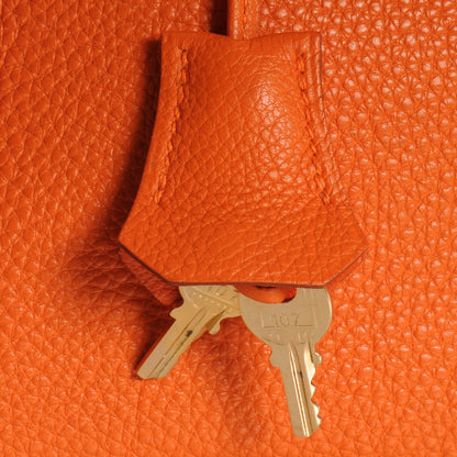 Hermes Togo Birkin 30 Orange 10 of 10
