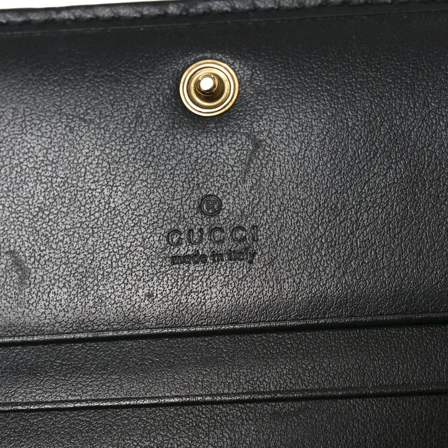 Gucci Calfskin Matelasse GG Marmont Card Case Wallet Black 6 of 8