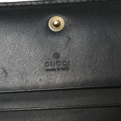 Gucci Calfskin Matelasse GG Marmont Card Case Wallet Black 6 of 8