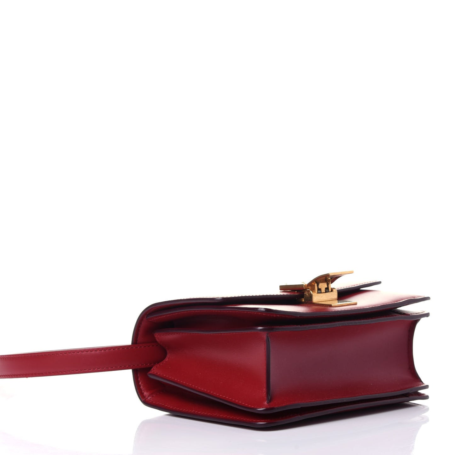 Box Calfskin Small Classic Box Flap Bag Red