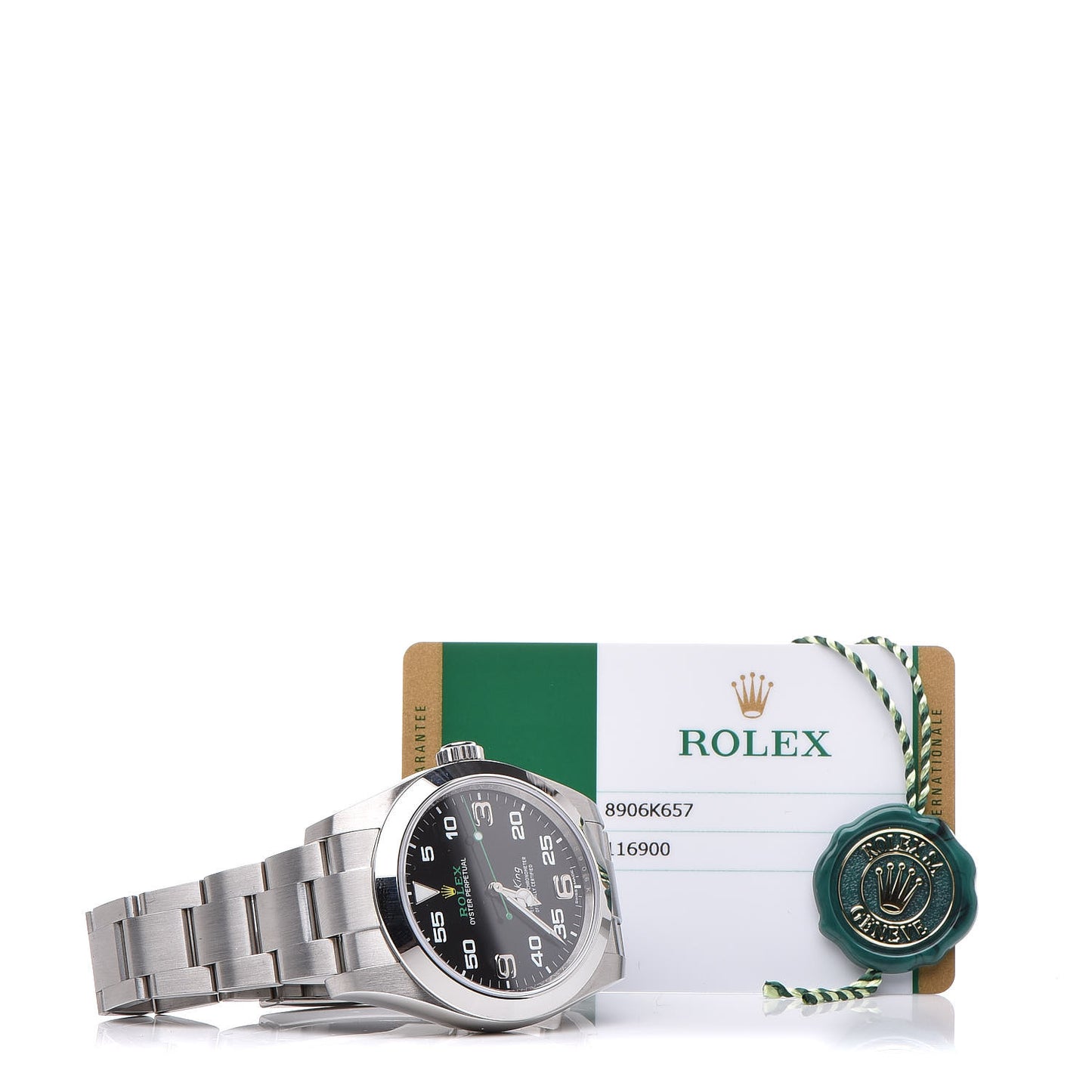 Stainless Steel 40mm Air-King Oyster Perpetual Watch Black 116900